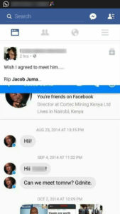 Jacob Juma facebook chats 2