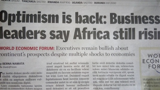 The East Africa newspaper 2