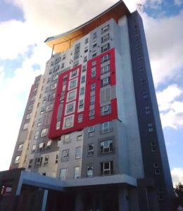 Tune Hotel building in Westlands.